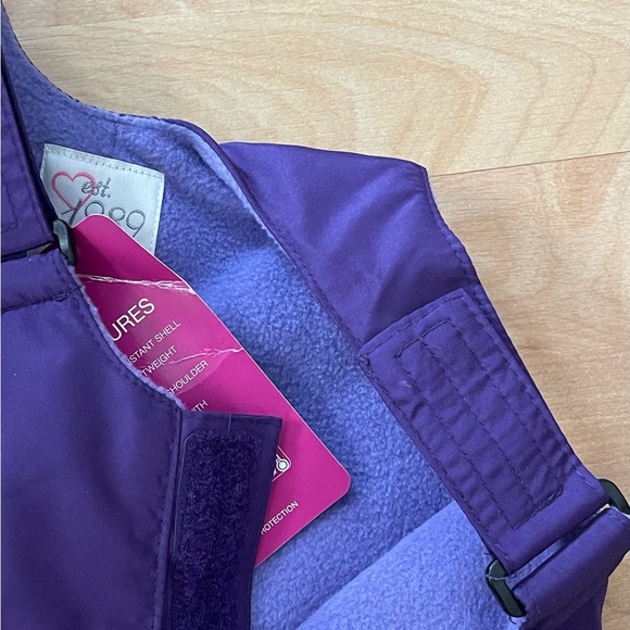 The Children’s Place Est. 1989 Place Purple Ski overalls  6-9 months NWT - Picture 7 of 7